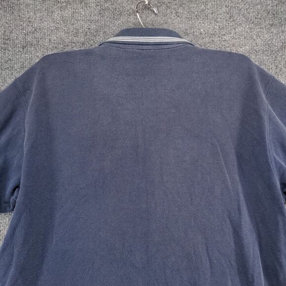 Adidas Men's NSCAA Soccer Polo Shirt Blue Large Short Sleeve Embroidered Logo - Picture 6 of 13